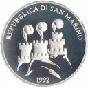 SAN MARINO LIRE 500 1992 Argento Olimpiadi di Barcellona Proof